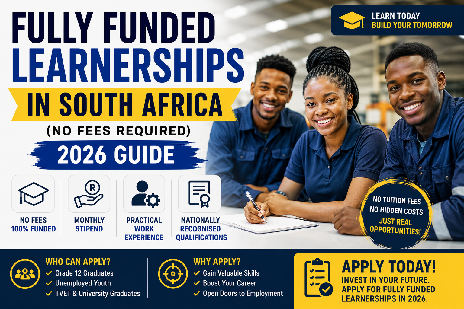 Fully Funded Learnerships in South Africa
