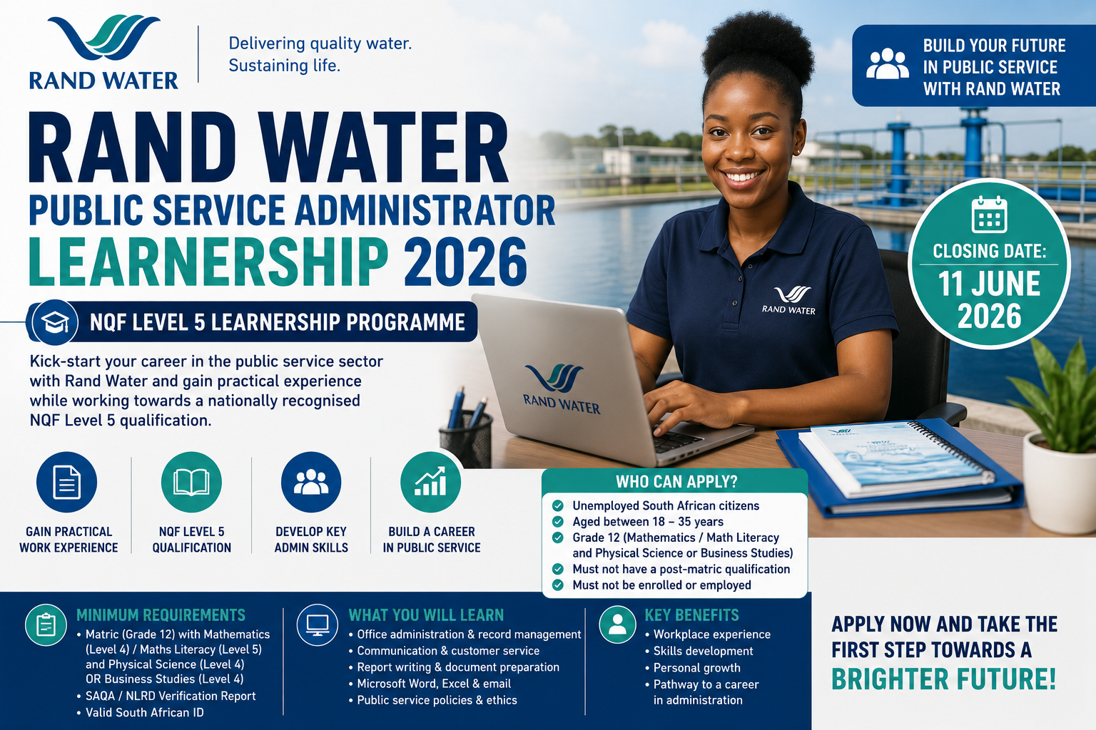 Rand Water Public Service Administrator Learnership 2026