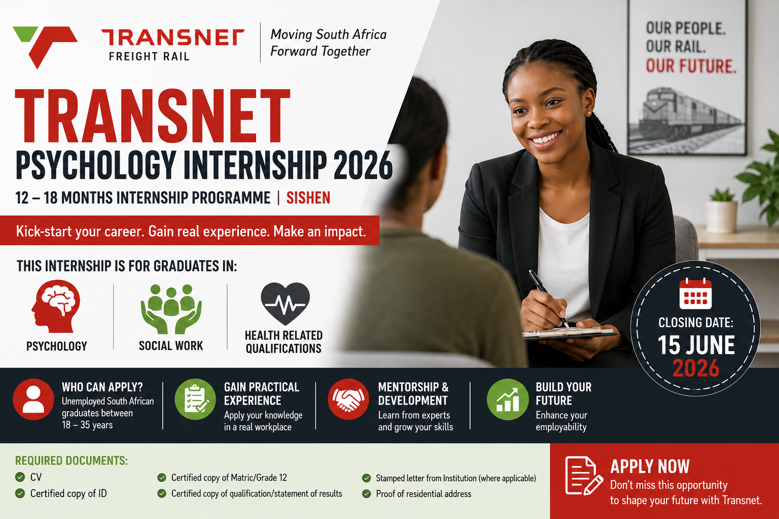 Transnet Psychology Internship 2026