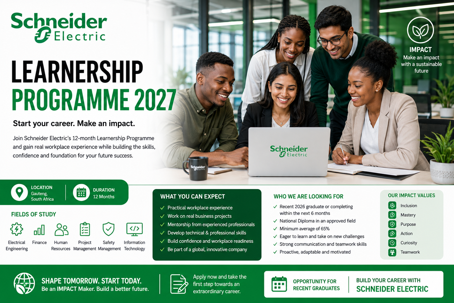 Schneider Electric Learnership Programme 2027